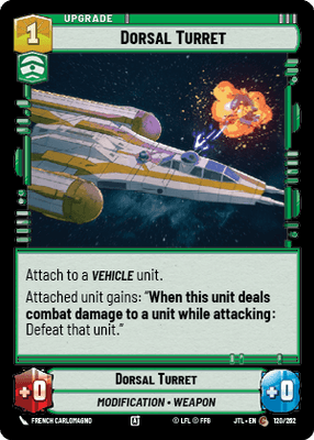 Dorsal Turret (JTL) Common Fantasy Flight Games Standard Non-Foil