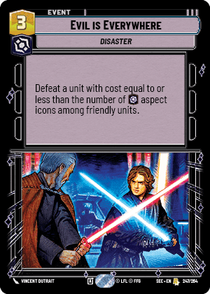 Evil is Everywhere (SEC) Rare Fantasy Flight Games Standard Non-Foil