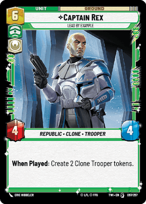 Captain Rex - Lead by Example (TWI) Starter Star Wars Unlimited Fantasy Flight Games Standard Non-Foil 