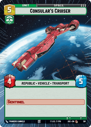 Consular's Cruiser (SEC) Common Fantasy Flight Games