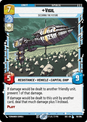 Vigil - Securing the Future (SEC) Legendary Fantasy Flight Games Standard Non-Foil