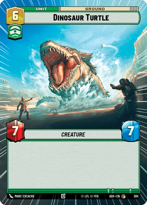 Dinosaur Turtle (ASH) Common Star Wars Unlimited Fantasy Flight Games Hyperspace Non-Foil