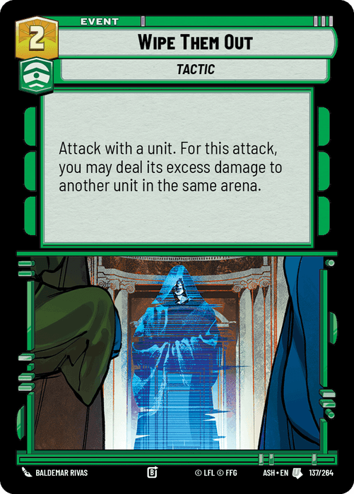 Wipe Them Out (ASH) Uncommon Star Wars Unlimited Fantasy Flight Games Standard Non-Foil