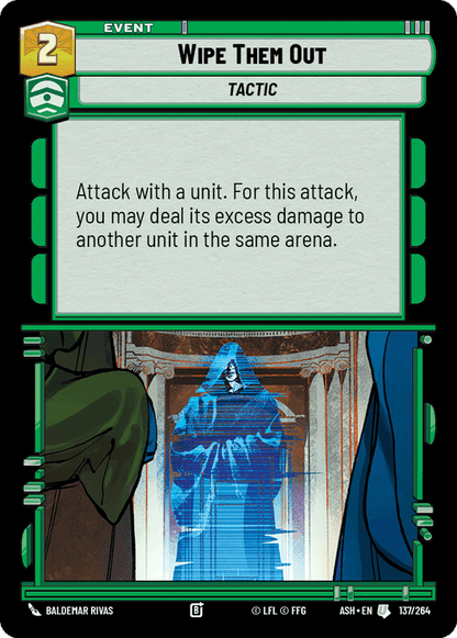 Wipe Them Out (ASH) Uncommon Star Wars Unlimited Fantasy Flight Games Standard Non-Foil