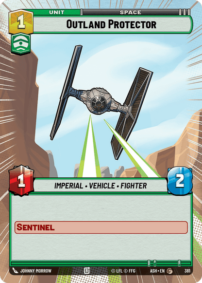 Outland Protector (ASH) Common Star Wars Unlimited Fantasy Flight Games Hyperspace Non-Foil