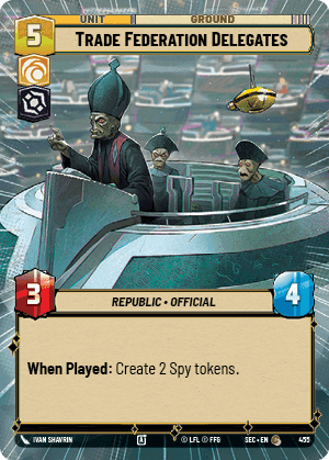 Trade Federation Delegates (SEC) Common Fantasy Flight Games Hyperspace Non-Foil