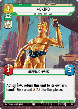 C-3PO - Anything I Might Do? (SEC) Uncommon Fantasy Flight Games Hyperspace Non-Foil