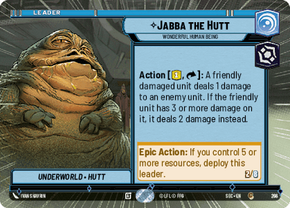 Jabba the Hutt - Wonderful Human Being (SEC) Common Fantasy Flight Games Hyperspace Non-Foil