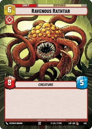 Ravenous Rathtar (LOF) Common Fantasy Flight Games Hyperspace Non-Foil