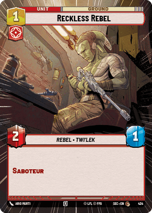 Reckless Rebel (SEC) Common Fantasy Flight Games