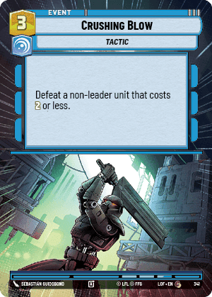 Crushing Blow (LOF) Common Fantasy Flight Games Hyperspace Non-Foil