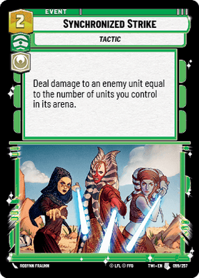 Synchronized Strike (TWI) Uncommon Star Wars Unlimited Fantasy Flight Games Standard Non-Foil 