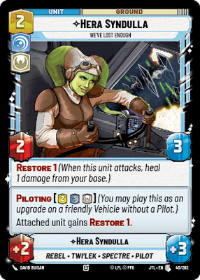 Hera Syndulla - We've Lost Enough (JTL) Uncommon Fantasy Flight Games Standard Non-Foil