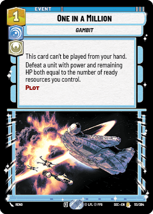 One in a Million (SEC) Rare Fantasy Flight Games