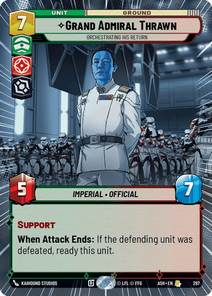 Grand Admiral Thrawn - Orchestrating His Return (ASH) Rare Star Wars Unlimited Fantasy Flight Games Hyperspace Non-Foil