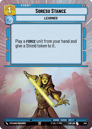 Soresu Stance (LOF) Uncommon Fantasy Flight Games Hyperspace Non-Foil