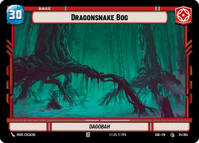 Dragonsnake Bog (ASH) Common Star Wars Unlimited Fantasy Flight Games Standard Non-Foil