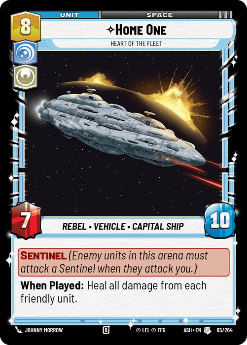 Home One - Heart of the Fleet (ASH) Uncommon Star Wars Unlimited Fantasy Flight Games Standard Non-Foil