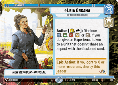 Leia Organa - Of A Secret Bloodline (SEC) Common Fantasy Flight Games