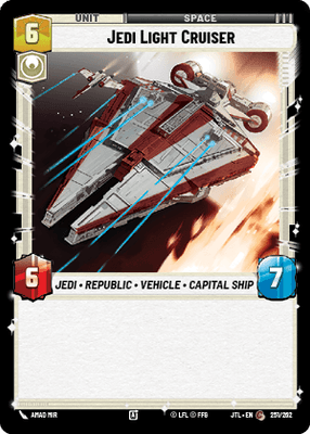 Jedi Light Cruiser (JTL) Common Fantasy Flight Games Standard Non-Foil