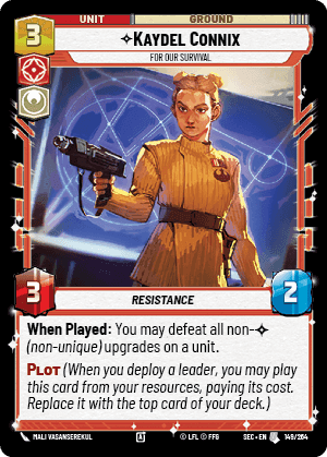 Kaydel Connix - For Our Survival (SEC) Uncommon Fantasy Flight Games
