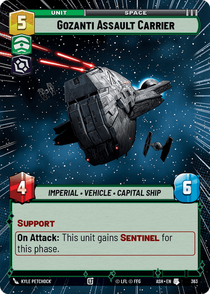 Gozanti Assault Carrier (ASH) Uncommon Star Wars Unlimited Fantasy Flight Games Hyperspace Non-Foil