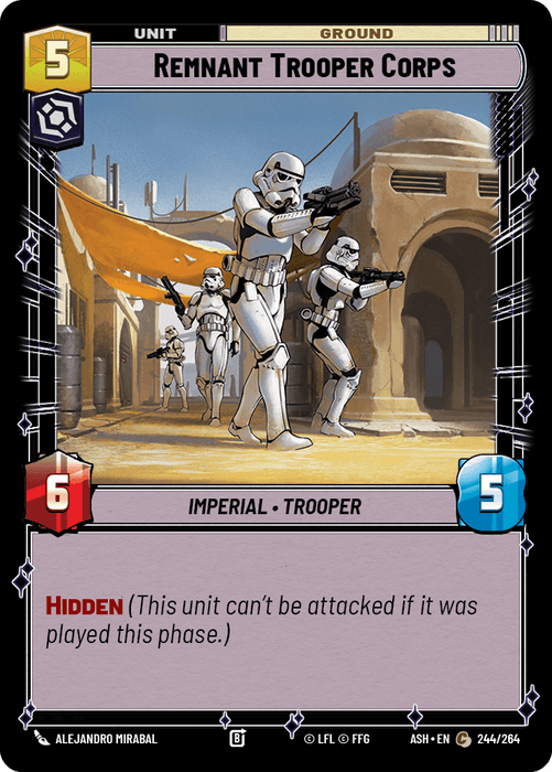Remnant Trooper Corps (ASH) Common Star Wars Unlimited Fantasy Flight Games Standard Non-Foil