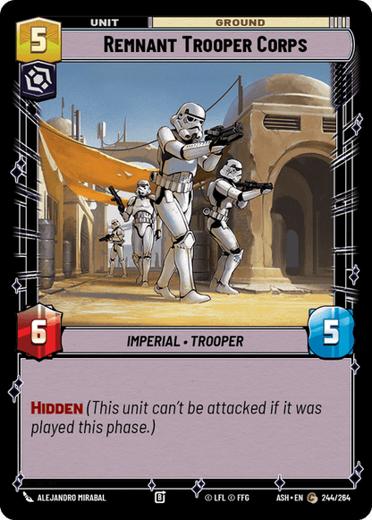 Remnant Trooper Corps (ASH) Common Star Wars Unlimited Fantasy Flight Games Standard Non-Foil