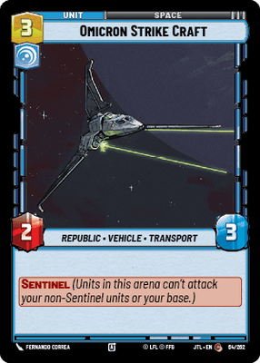 Omicron Strike Craft (JTL) Common Fantasy Flight Games Standard Non-Foil