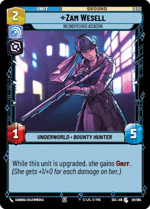 Zam Wesell - Inconspicuous Assassin (SEC) Uncommon Fantasy Flight Games
