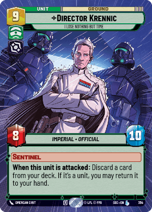 Director Krennic - I Lose Nothing But Time (SEC) Legendary Fantasy Flight Games
