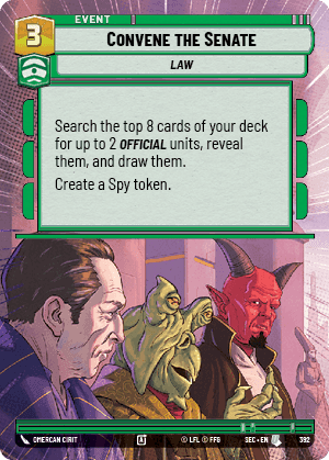 Convene the Senate (SEC) Uncommon Fantasy Flight Games