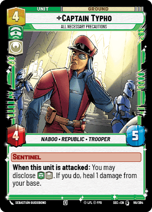 Captain Typho - All Necessary Precautions (SEC) Starter Fantasy Flight Games Standard Non-Foil
