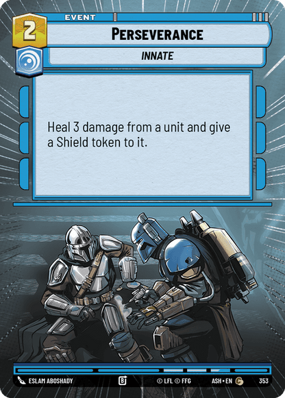 Perseverance (ASH) Common Star Wars Unlimited Fantasy Flight Games Hyperspace Non-Foil
