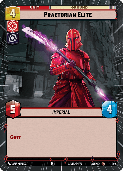 Praetorian Elite (ASH) Common Star Wars Unlimited Fantasy Flight Games Hyperspace Non-Foil
