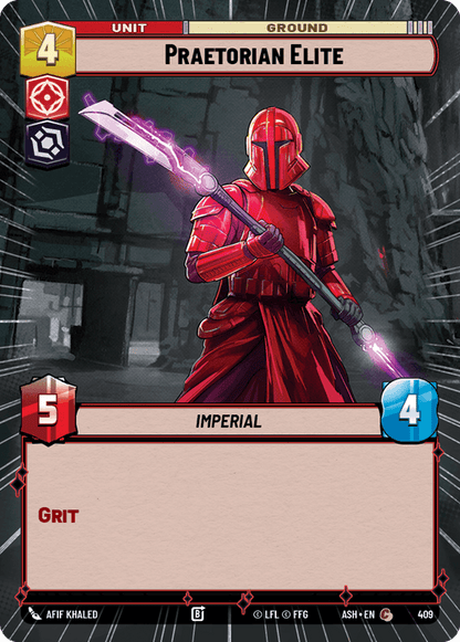 Praetorian Elite (ASH) Common Star Wars Unlimited Fantasy Flight Games Hyperspace Non-Foil
