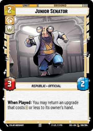 Junior Senator (SEC) Common Fantasy Flight Games