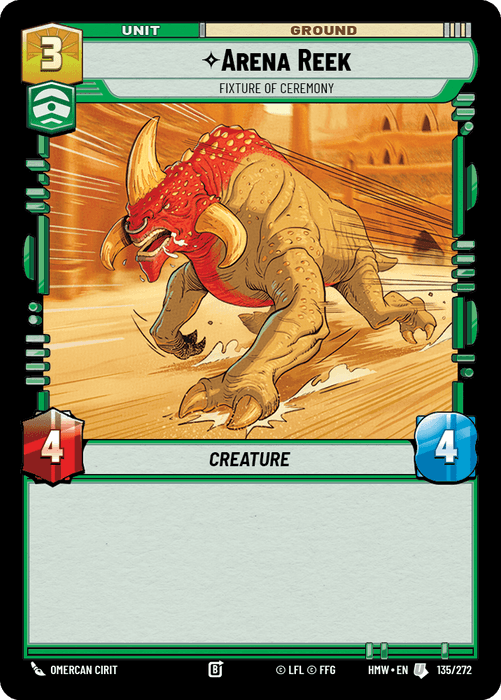 Arena Reek - Fixture of Ceremony (HMW) Uncommon Star Wars Unlimited Fantasy Flight Games