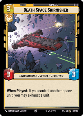 Death Space Skirmisher (JTL) Common Fantasy Flight Games Standard Non-Foil