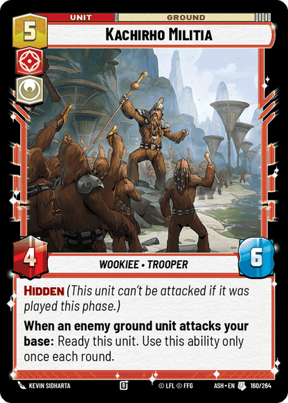 Kachirho Militia (ASH) Uncommon Star Wars Unlimited Fantasy Flight Games Standard Non-Foil