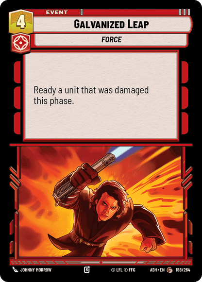 Galvanized Leap (ASH) Common Star Wars Unlimited Fantasy Flight Games Standard Non-Foil