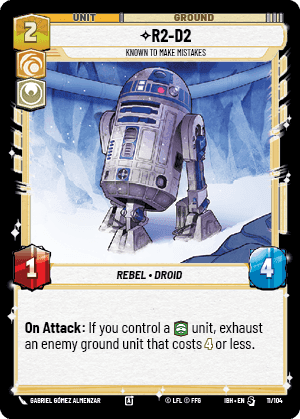 R2-D2 - Known to Make Mistakes (IBH) Special Fantasy Flight Games Standard Non-Foil