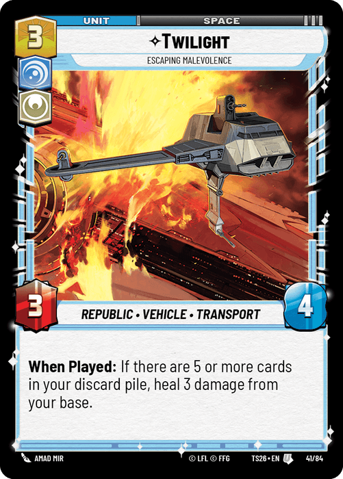 Twilight - Escaping Malevolence (TS26) Uncommon Fantasy Flight Games Standard Non-Foil