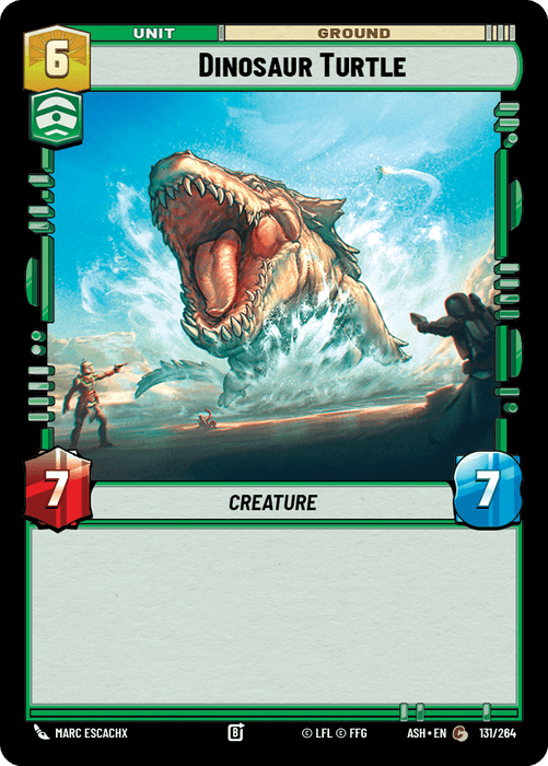 Dinosaur Turtle (ASH) Common Star Wars Unlimited Fantasy Flight Games Standard Non-Foil