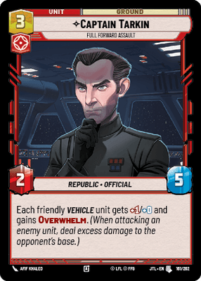 Captain Tarkin - Full Forward Assault (JTL) Uncommon Fantasy Flight Games Standard Non-Foil