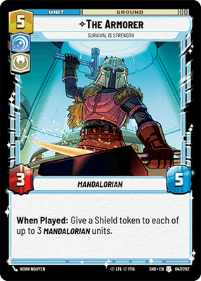 The Armorer - Survival Is Strength (SHD) Uncommon Star Wars Unlimited Fantasy Flight Games Standard Non-Foil 