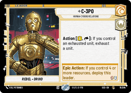 C-3PO - Human-Cyborg Relations (SEC) Common Fantasy Flight Games Standard Non-Foil