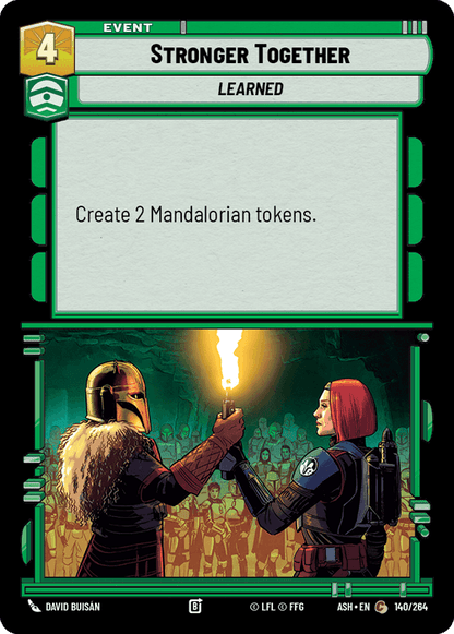 Stronger Together (ASH) Common Star Wars Unlimited Fantasy Flight Games Standard Non-Foil