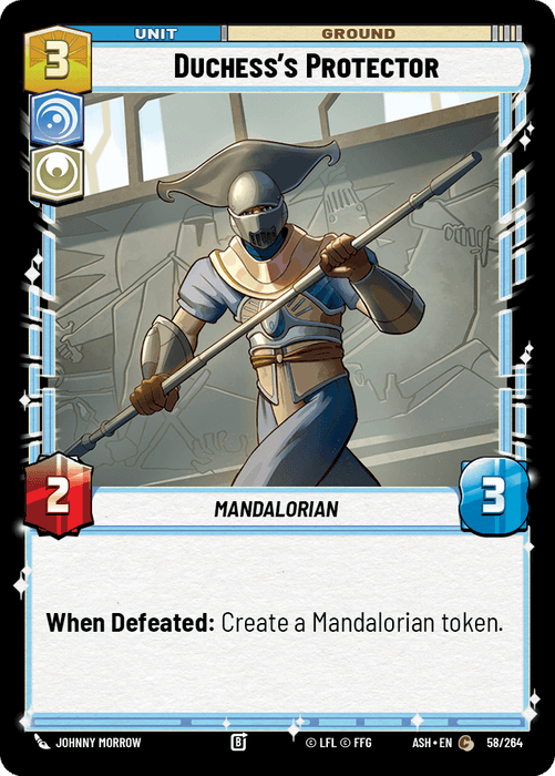 Duchess's Protector (ASH) Common Star Wars Unlimited Fantasy Flight Games Standard Non-Foil
