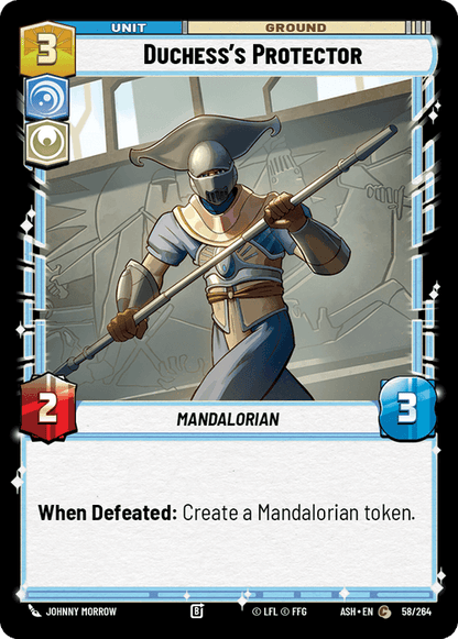 Duchess's Protector (ASH) Common Star Wars Unlimited Fantasy Flight Games Standard Non-Foil